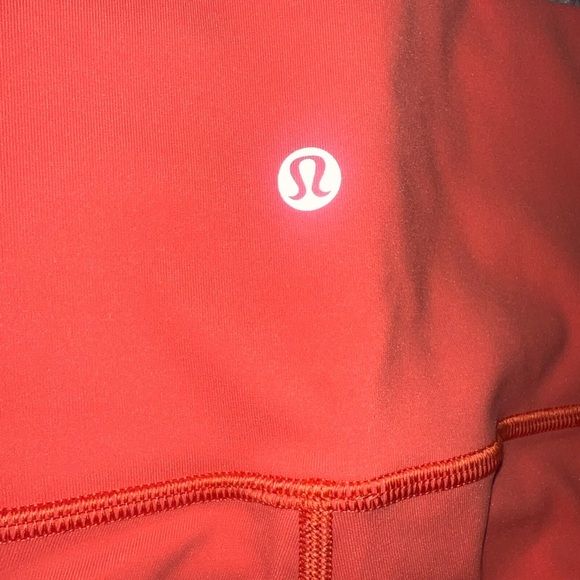 EUC Lululemon Wunder Under High-Rise Tight 28" Full-On Luxtreme Size 10 Orange - Picture 2 of 8